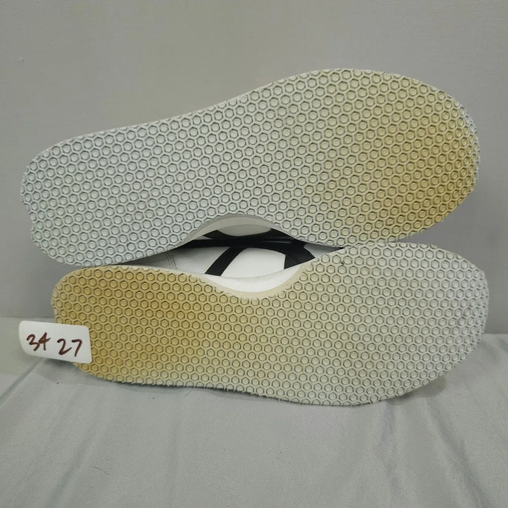Vintage Asics Cheer Shoes Women 9.5 White Black Leather NCA Cheerleading